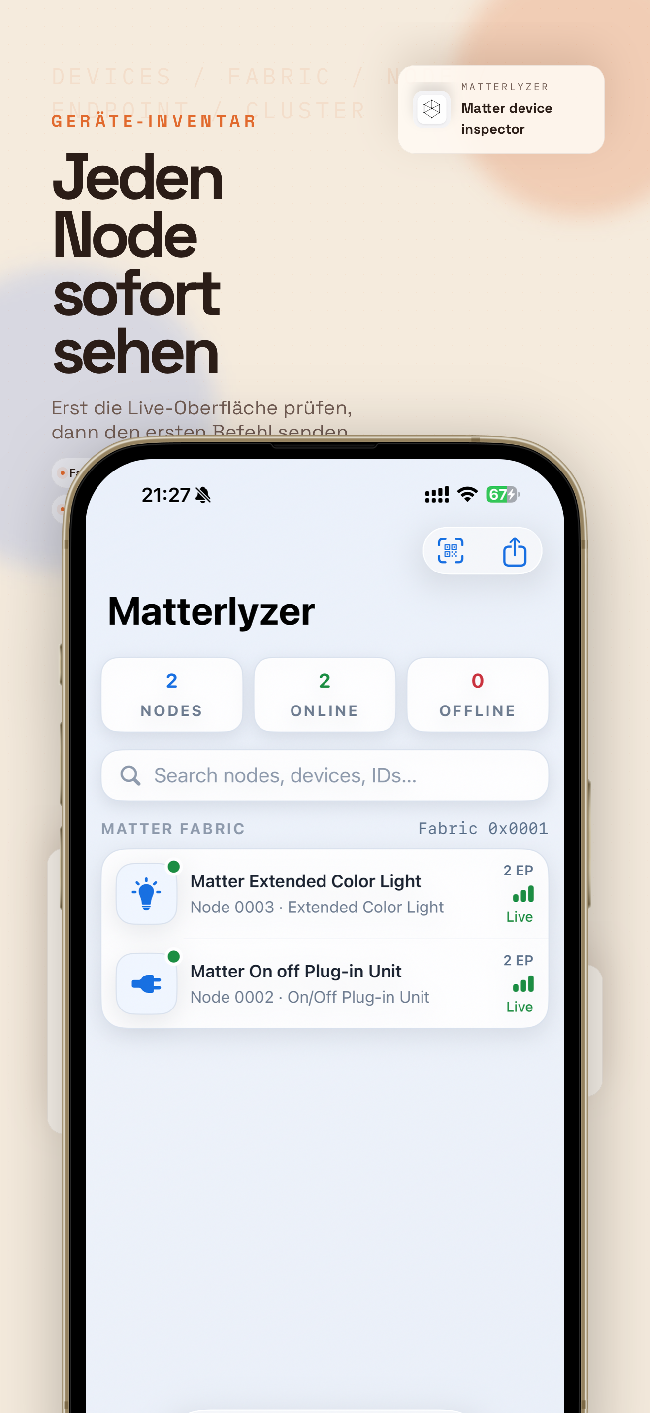 Matterlyzer Inventaransicht